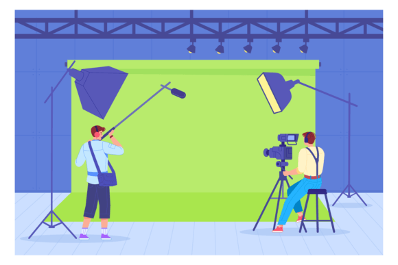 Download Video Recording Studio on Green Screen T - Premium Resources
