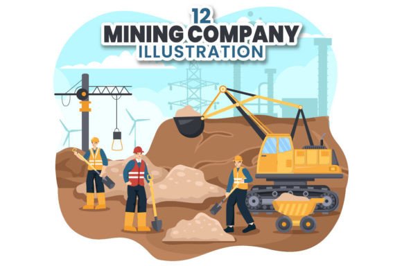 Download 12 Mining Company Illustration - Illustration Collection