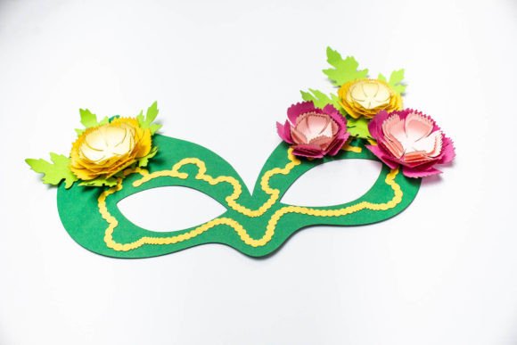 Download Carnival Mask - Carnations - Mask Collection
