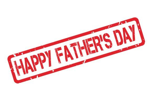 Download Happy Father's Day Rubber Stamp Stencil - Rubber Collection