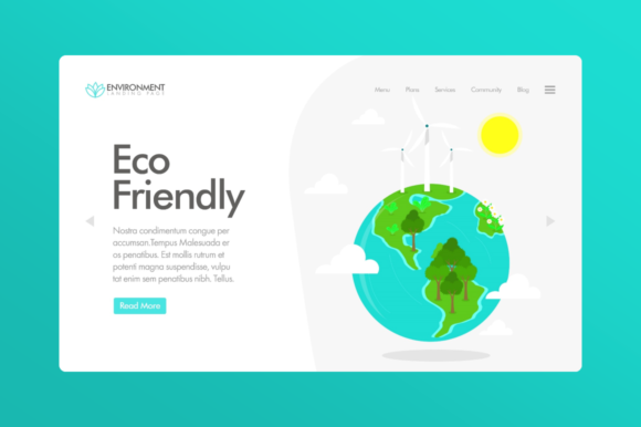 Download Website Illustration - Eco Friendly - Illustration Collection