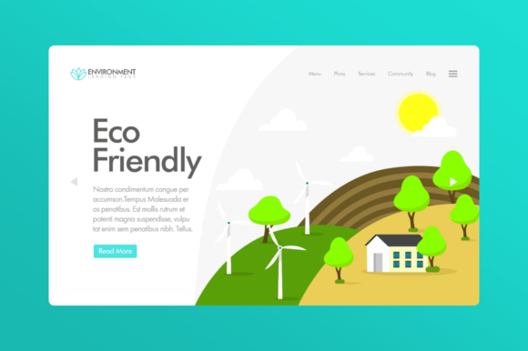 Download Website Illustration - Eco Friendly - Illustration Collection