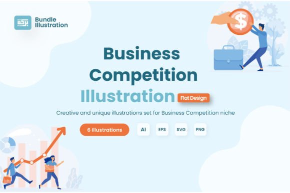 Download Business Competition Illustration Design - Illustration Collection