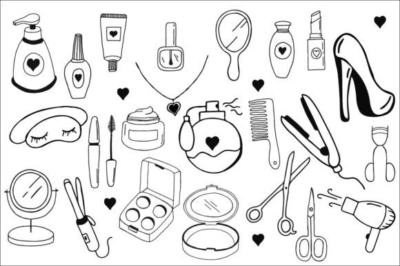 Download 23 Illustrations About Cosmetics - Illustration Collection
